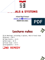 SIGNALS & SYSTEMS. Achmad Rizal Danisya