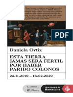 Daniela Ortiz - Esta Tierra Jamás Será Fértil Por Haber Parido Colonos