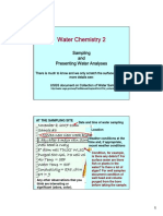 Water Chemistry 2: Sampling and Presenting Water Analyses