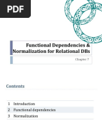 Functional Dependencies & Normalization For Relational Dbs