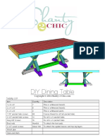 DIY Dining Table: Supply List