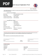 Link Bank Account Application Form