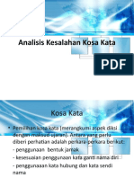 Analisis Kesalahan Kosa Kata