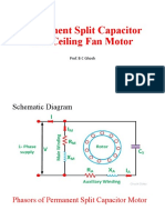 Permanent Split Capacitor and Ceiling Fan Motor