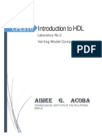 Introduction To HDL: Laboratory No.2