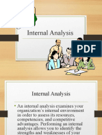 Internal analysis strengths weaknesses