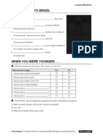 From Mexico To Brazil: Unit 1 Grammar Worksheet