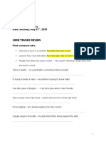 Second Workshop 705, Third period. Verb Tenses (4)