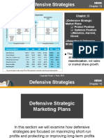 The Goal of Defensive Strategies Is Profit or Market Share Growth