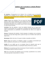 G3. Resumen de El Caballero de La Armadura Oxidada