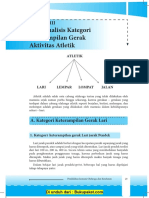 Pelajaran 3 Menaganalisis Ketegori Keterampilan Gerak Aktivitas Atletik PDF