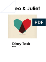 Romeo and Juliet Diary Task PDF
