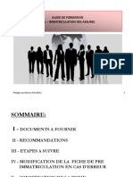 Guide de Formation Pre Immatriculation