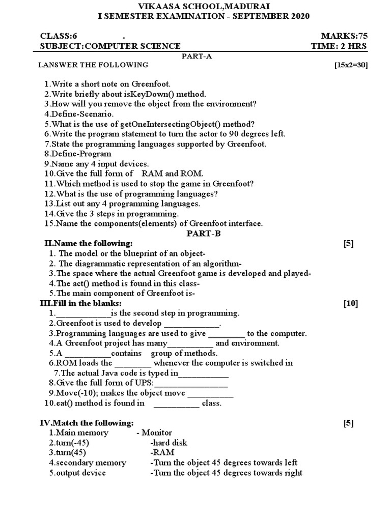 6TH Computer Science | PDF | Computer Programming | Computer Program
