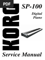Korg SP-100 Service Manual | PDF | Piano | Electronics