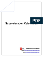 Superelevation Calculation (New Standard) PDF
