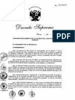Reglamento de La Calidad Del Agua para Consumo Humano