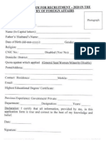 Application-Form Ministry of Foreign Affairs PDF