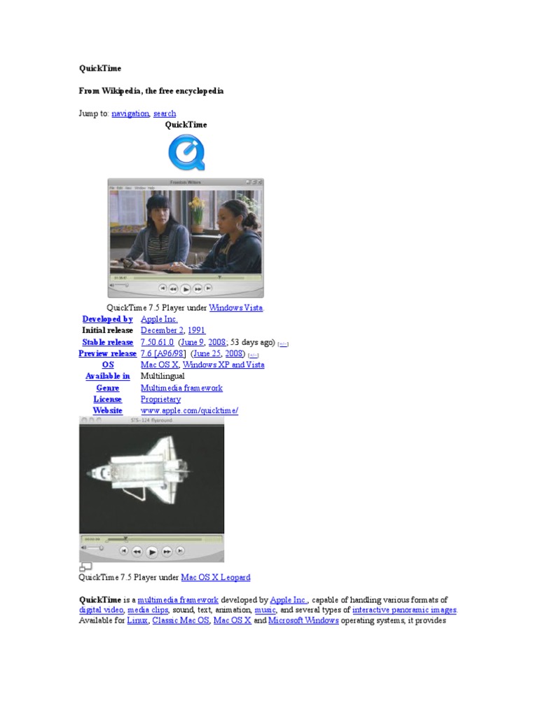 Quicktime player for mac sierra