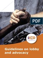 Guidelines On Lobby and Advocacy