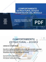 Comportamiento Estructural Eco212 Presentación Del Módulo