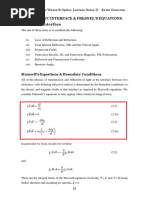 Dielectric Interface & Fresnel'S Equations