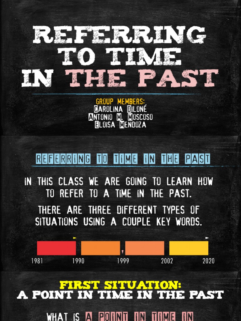 Referring to Past Time Concepts | PDF