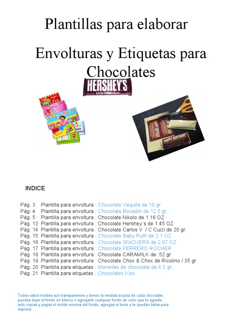 envolturas de chocolate personalizadas para imprimir gratis - Buscar con  Google