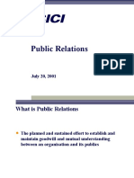 Presentation On Public Relations 1