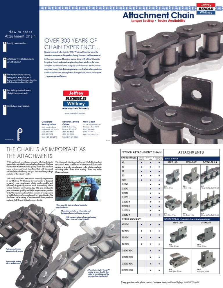 Attachment Chain: Over 300 Years of Chain Experience | PDF ...