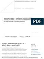 Independent Safety Assessment (ISA) of Railway Systems - TÜV SÜD - TÜV SÜD