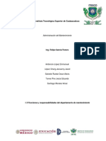 1.3 Funciones y Responsabilidades Del Departamento de Mantenimiento.