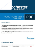 COVID-19 Extra Costs & Savings 10-20-20 