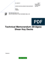 Technical Memorandum (Bridges) Shear Key Decks: The Highways Agency Be 23