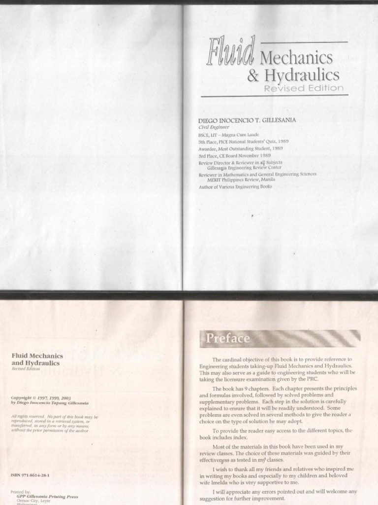 Doku Pub Fluid Mechanics and Hydraulics Revised Edition Gillesania