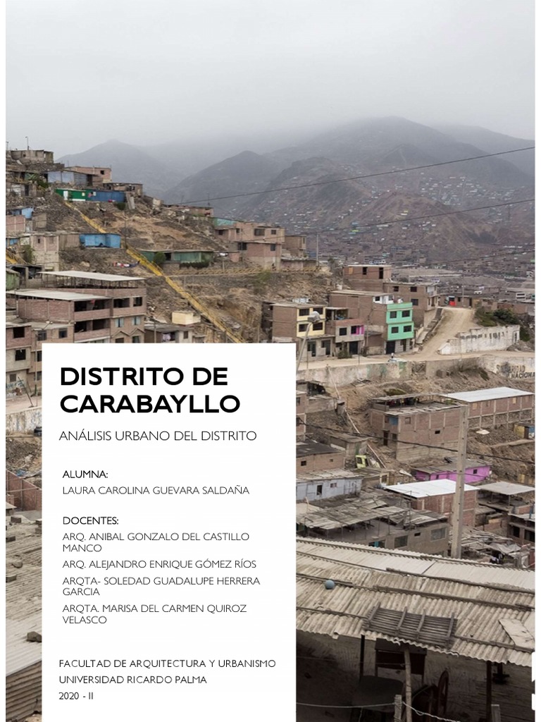 Análisis Distrito de Carabayllo PDF Naturaleza