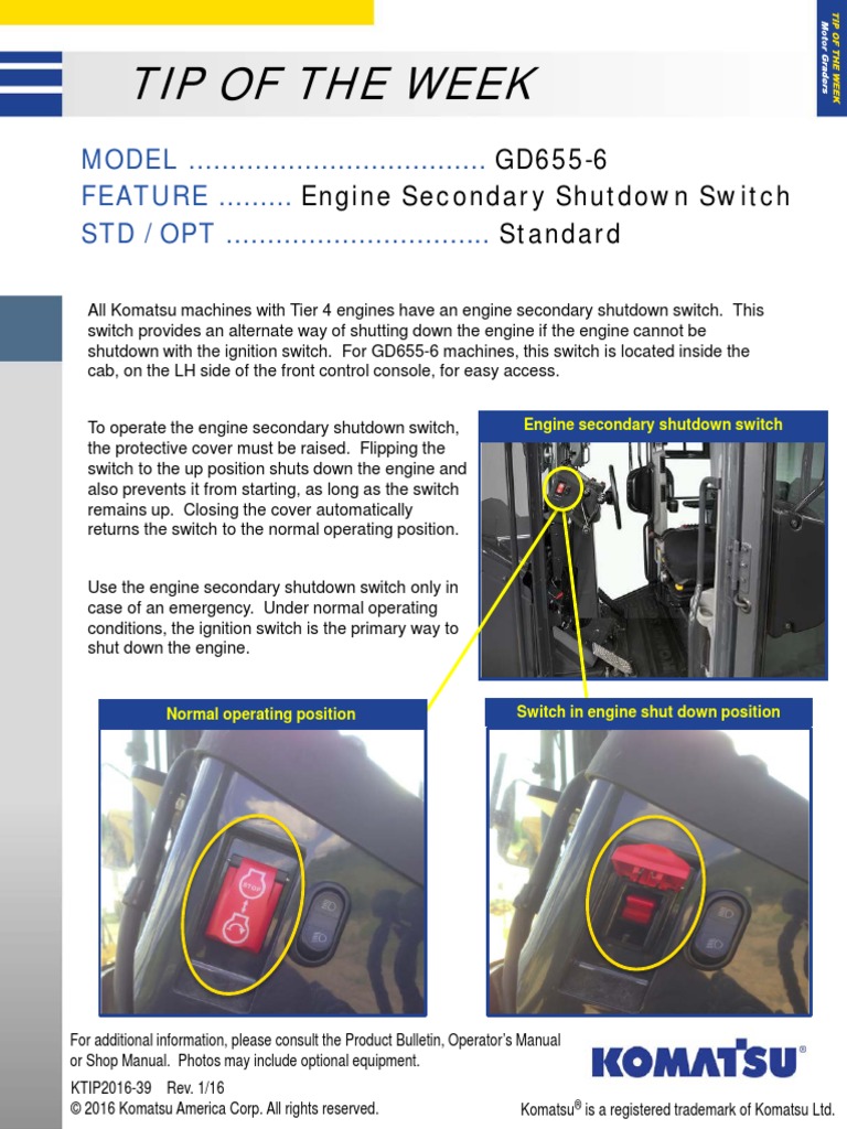 KTIP2016-39 - Secondary - Shutdown - Switch - 104358 | PDF