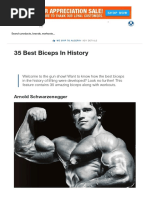 Branch Warren's Arm Workout Routine | PDF | Wellness