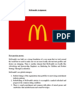 McDonalds Assignment