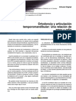 Ortodoncia y Articulacion Temporomandibular - Una Relacion de Amor y Odio PDF