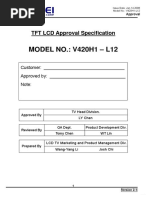 MODEL NO.: V420H1 - L12: TFT LCD Approval Specification