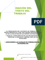 Terminación Del Contrato de Trabajo