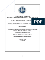 Teoria General de La Administración, Teoria Neoclásica y Burocrática.