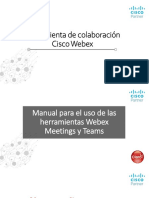 Manual de Uso de Herramientas Teams y Meeting - Webex