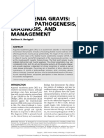Myasthenia Gravis: Immunopathogenesis, Diagnosis, and Management