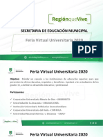 Feria virtual universitaria