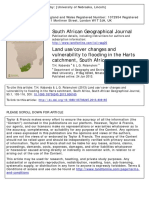 Land Use Cover Changes and Vulnerability To Flooding in The Harts Catchment, South Africa