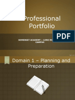 Powerpoint Professional Portfolio Outline