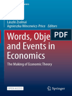  Words, Objects and Events in Economics The Making of Economic Theory