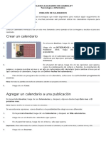 Creación de Calendario Publisher